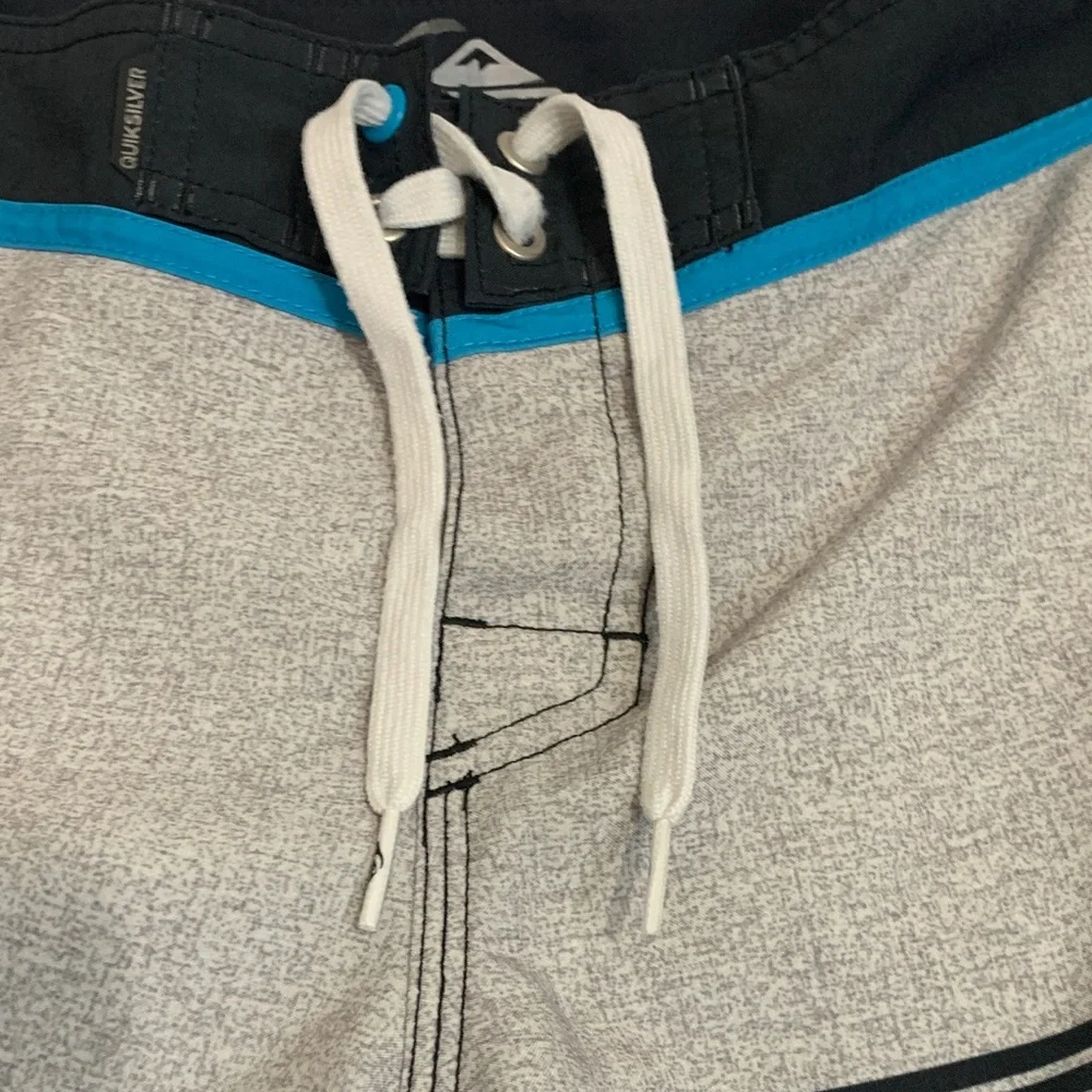 Quiksilver Kids‎ Swim Trunks - Gray and Blue